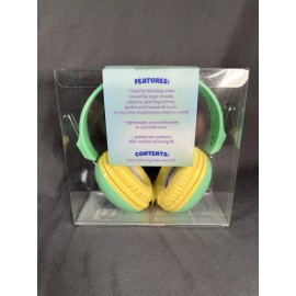 Vivitar Green and Yellow Noise Reducing Kids Earmuffs Age 5+ New