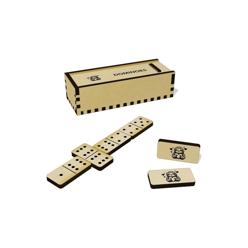 Azeeda 'Sweetheart Sloth' Domino Set & Box (DM00044121)
