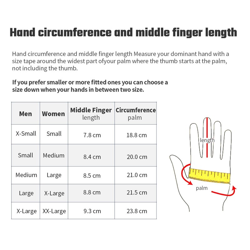 FanVince Men’s Touchscreen Gloves, Winter Gloves, Cycling Gloves, Black, L