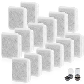 Charcoal Water Filter Replacement, Dog Cat Water Bowl Filter Pet Water Filter Fit for Gravity Waterer Bowls Pack of 14