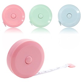 Pack of 3 Tape Measure Body Tailor Tape Measure Retractable Mini Tape Measure Body Measuring Tape Sewing Measuring Tape for Measuring Length, Chest, Waist (200 cm / 79 inches)