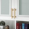 Haliwu 10 Pack Gold Cabinet Handles, Brushed Brass Cabinet Pulls