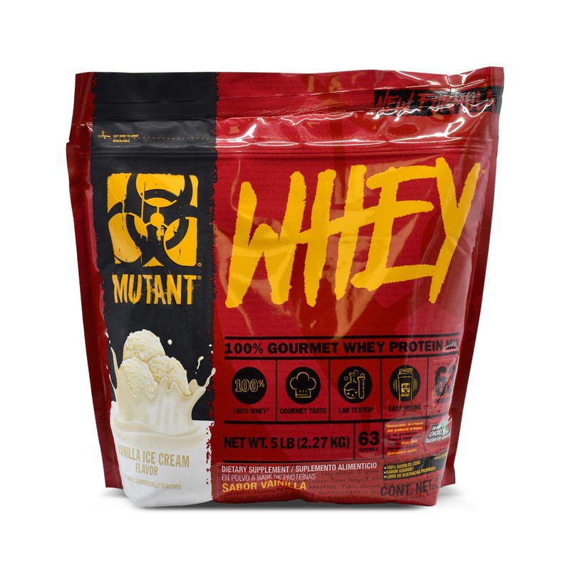 Mutant Whey Vainilla 5 lb (63 servicios)
