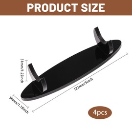 beinkmake 4Pcs Acrylic Pen Holder Display Stand Pencil Brush Rack Organizer Makeup Brush Organizer Desk Paintbrush Drying Rack for Office Home School, Black