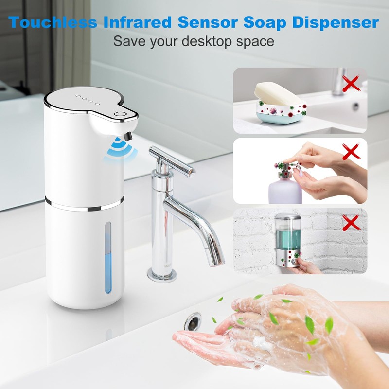 maxtachi Automatic Soap Dispenser, 1200 mAh Electric Soap Dispenser with