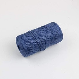 600Feet Jute Rope Durable Twine String for Packing and Art Craft(2pcs x 300feet) (Blue)