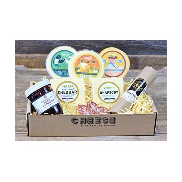 Cheese Bros. Wisconsin Charcuterie Gift Box | Includes Dill Havarti,