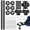 Zonon 8 ft Bar Foot Rail Kit Matte Black Industrial