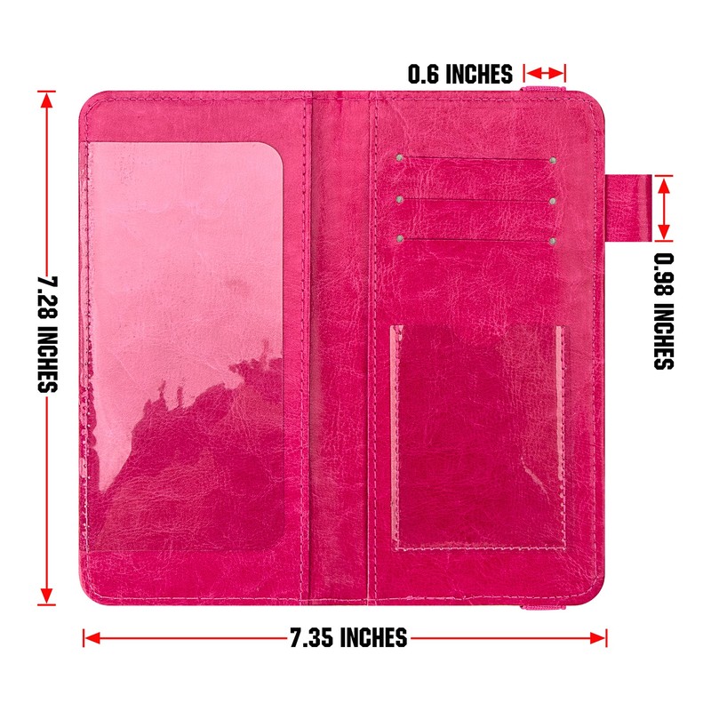 BVYA 2 Pcs Printed Leather Checkbook Covers, Quality Leather Personal