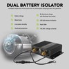 Dual Battery Isolator 150A 12V 24V LED Smart Flashing Voltage
