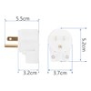 (3PACK) ETL Listed 90 Degree USA Canada Male Plug Nema