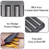 Elesinsoz 6 Cup Financier Cake Baking Pan Breadstick Biscotti Ladyfinger