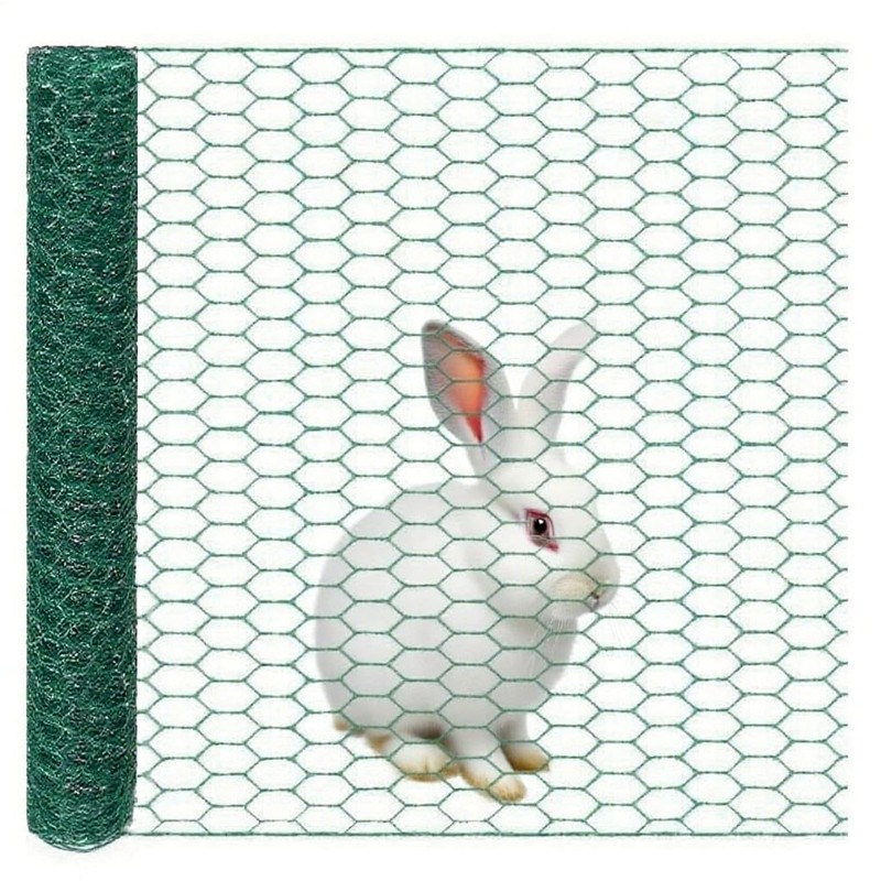 Chicken Wire, Easy to Shape, 15.7 x 95 Inches, Green
