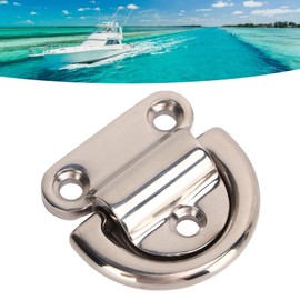 D Rings Folding Pad Eye, Folding Pad Eye Stable Performance 4 Sets Replace Accessories Stainless Steel for Marine