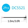 DC 5.5mm x 2.1mm Male Plug Power Pigtail Wire 1M/3FT,18AWG