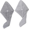 Angoily Gorro De Secado para Cabello 2 Piezas Toalla Absorbente