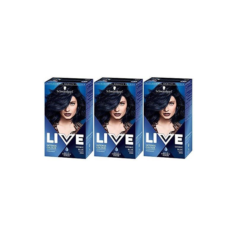 Schwarzkopf Live XXL Colour, Cosmic Blue Number 90 - Pack