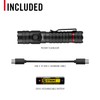 COAST PX200R 2000 Lumen Rechargeable LED Flashlight, TWIST FOCUS, USB-C,