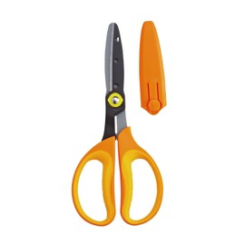 Kutsuwa SS116L Scissors, School Craft Scissors, Left Hand, Yellow