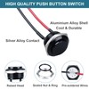 DMWD 2pcs 19mm Super Short Momentary Push Button Switch Waterproof