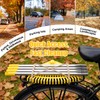 Leaf Rake,Unbreakable Nylon Graden Rake for Lawn,16.5” Wide,45” Long Handle,Yard