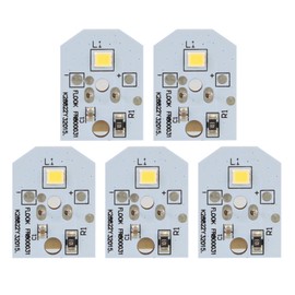 New Upgraded WR55X11132 WR55X25754 LED Light for GE Refrigerator Replace WR55X30602 WR55X26486 PS4704284 3033142 EAP12172918 AP6261806 No-Include Plastic Cover, 5PCS in One