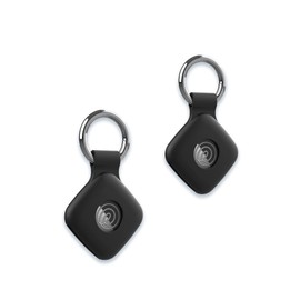 Case for Tile by Life360 Mate (2024) Bluetooth Tracker, Soft Silicone Protective Portable Scratch Shock Resistant Skin Friendly,2 Black.