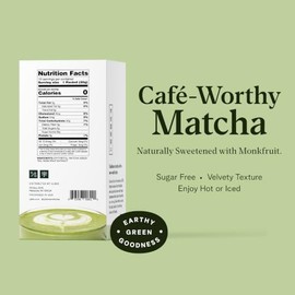 Ujido Matcha Green Tea Powder Sweetened with Monk Fruit