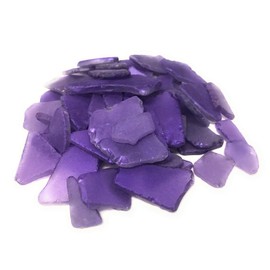 Nautical Crush Trading Sea Glass Craft - Beach Glass Craft - Metallic Purple - 11 Oz Sea Glass Décor - Sea Glass Vase Filler - Sea Glass Crafting - Bag of Sea Glass - Craft Glass - Vase Fillers Glass