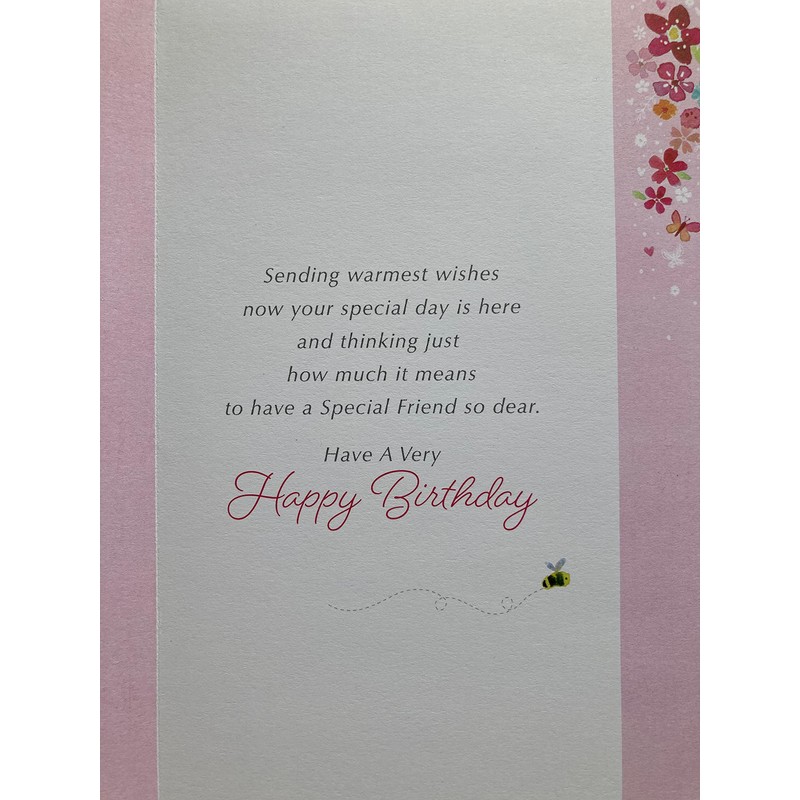 to a Special Friend Birthday Card ~ Lovely Words