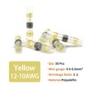 Conectores de alambre de sellado de soldadura (amarillo (AWG 12-10))