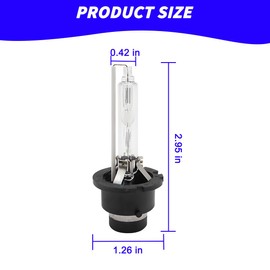 Mandark 2PCS Car D2S HID Bulbs, 6000K Cool White Xenon Headlight Replacement Lights, 35W 12V Super Bright Waterproof Automotive High Low Beam Lamps, Universal for SUV, Truck, RV