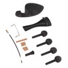 Violin Fiddle Accessories Kit Replacement Parts Metal Wooden for 4/4