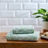 Fusion - Green Leaf Hand Towel (50 x 90cm) -