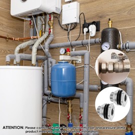 2Pcs Bulkhead Water Tank Fittings Stainless Steel Bulkhead Fitting Bulk Head Pipe Fitting Leakproof Tank Coupler Rust Resistant for Pipe(Silver)