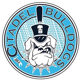 Citadel Bulldogs Decal (Citadel Bulldogs Decal (3",4",6",12"), 6 in)