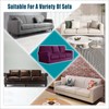 ZYXFYY 7 Piece Stretch Velvet Ektorp Sofa Covers, for 1