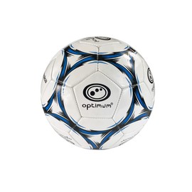Optimum Classico All-Weather Football Ball - Stylish, Soft-Touch PVC, Even Pressure, Ideal for Training & Matches, Suitable for All Grounds - BLACK/BLUE - SIZE 3 - PK OF 10