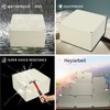 Heyiarbeit 1Pcs 3.23"x 2.05"x1.38" ABS Black Dustproof Electronic Junction Box