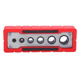 Tiardey Portable Dowel Jig 6 Holes Drill Guide Pocket Hole Jig Drill Stand for Straight Holes for Woodworking Railing Deck Stair Handrail