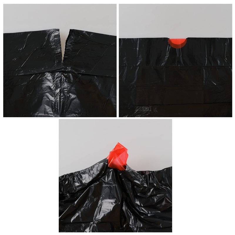 Bblina 1.5 Gallon Drawstring Trash Bags, Small Black Garbage Bags,