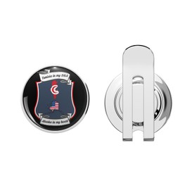 BKR Graphics Luxury Italian Diver's Wristwatch Outline Golf Hat Clip with Magnetic Ball Marker