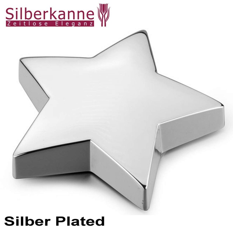 SILBERKANNE Paperweight Star 11 x 10 x 2.5 cm Desk