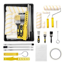 Bates- Paint Tray Set, 11 pcs, Paint Roller Kit, Paint Rollers 9 Inch, Small Paint Roller, Paint Roller Tray, 4 Inch Paint Roller, Paint Roller Set, Paint Kit for House Painting, Paint Roller Covers