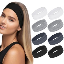 3 Pcs Breathable Non Slip Stretchy Sweat Headband for Workout Yoga Running, Head Bands for Women, Girls