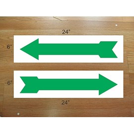 Green Arrow 6x24 Real Estate Rider Signs 2 Sided