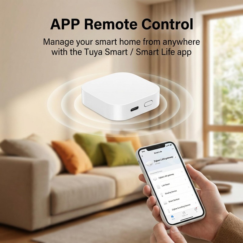 ZigBee 3.0 & Bluetooth Mesh Gateway, Tuya Wireless Smart Home