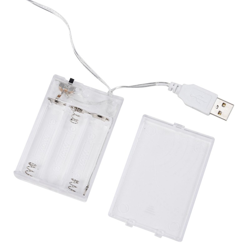 Light String 100LEDs Copper Wire Light String Artificial Rose E27