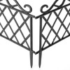 Plastic Garden Edging Border Fence, Flower Bed Barrier, Set of