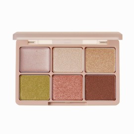 Haomii Cocktail Luce Eye Palette, Multi-Palette, Eye Shadow, Teardrop Bag, Transparency (01 Nut Gold)